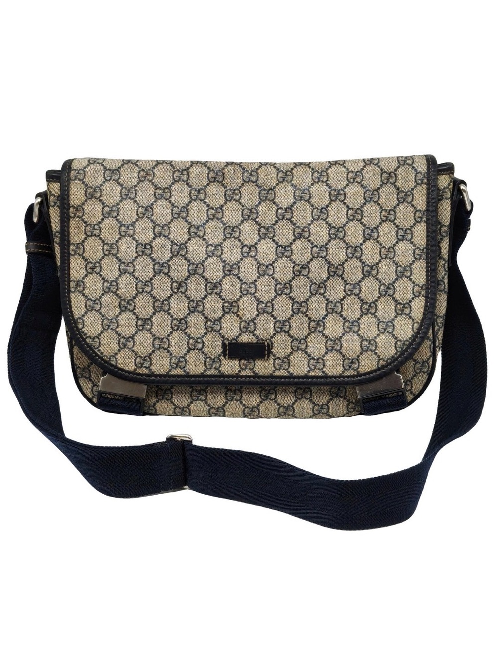Gucci Beige GG Canvas Messenger Bag